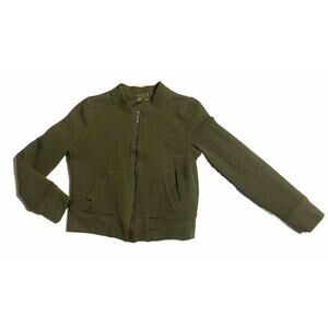 Marc New York Jacket Womens Size Medium Green Casual Normcore Bomber Coat